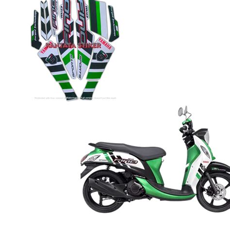 Jual Stiker Striping Lis Les Body Motor Yamaha Fino Sporty Hijau