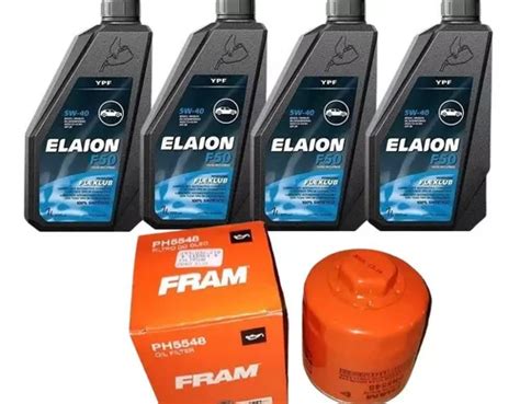 Kit Filtro E Óleo Elaion 5w40 Sintético Vw Saveiro Gol Fox