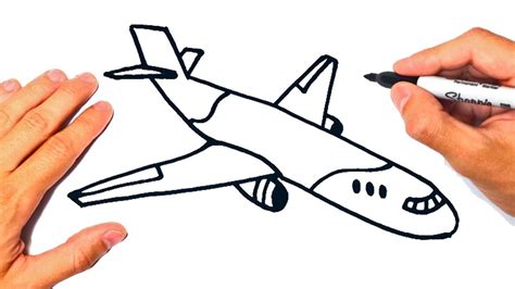 Cómo dibujar un Avion paso a paso Dibujo de Avion