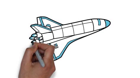how to draw a spacecraft
