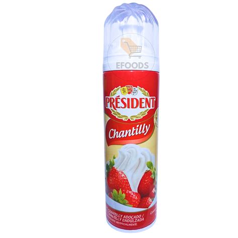 Creme Chantilly Spray President Frasco 250g Shopee Brasil