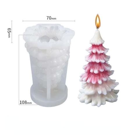 GG10104 Grand moule à bougie en Silicone parfumé de noël bricolage