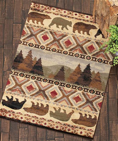 Log Cabin Rug Cabin And Lodge Rug Collections