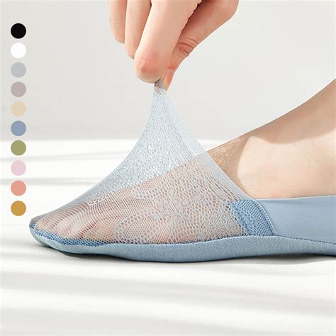 Lace No Show Socks Non Slip Flat Invisible Socks Etsy Uk