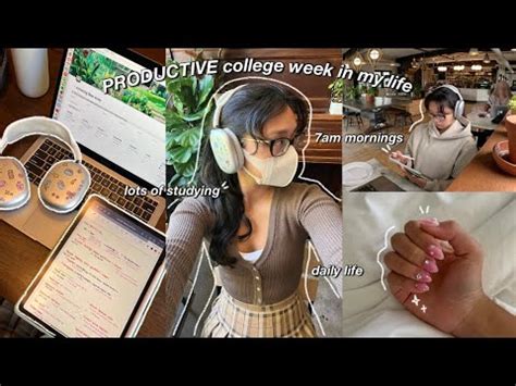 Study Vlog Productive Uni Week In My Life Am Morning Routine