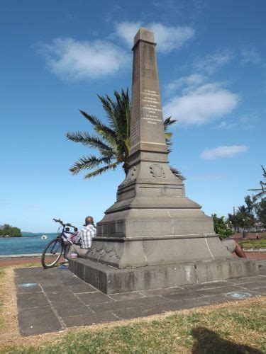 A Monument In The Honor Of The Bataille De La Passe At The Mahebourg