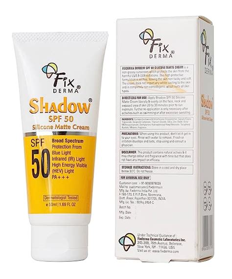 Fix Derma Shadow Spf Silicone Matte Cream Ml Unique Pharmacy