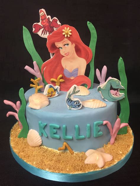 Pin on Kira’ Ariel Birthday Ideas | Ariel cake, Cat cake, Ariel birthday