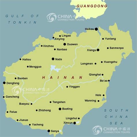 Hainan Provincial Map China Hainan Provincial Map Hainan Travel Guide