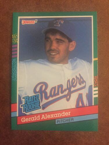 Gerald Alexander Rated Rookie Donruss Mlb Baseball Card Ebay