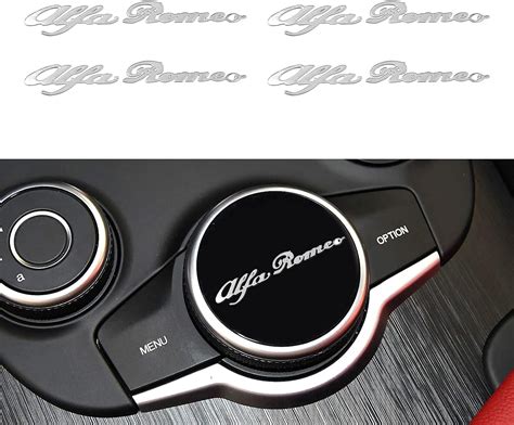 Pcs Auto Logo Emblem Abzeichen Diy Dekoration Aufkleber F R Alfa Romeo