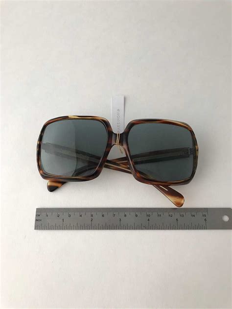 1970s Sunglasses Square Tortoise Gem