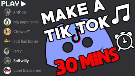 30 Minutes To Make A Tik Tok Sound In Discord YouTube