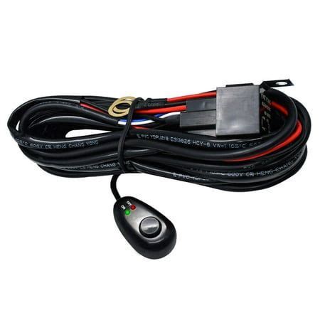 Arealer Bar Wiring Harness Kit 300W 2 Leads 16 AWG Universal Wiring