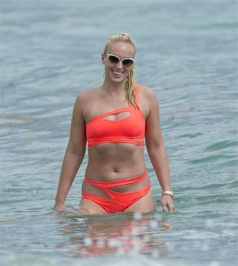 SABINE LISICKI In Bikini At A Beach In Miami HawtCelebs