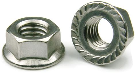 Stainless Steel Hex Serrated Flange Lock Nut Unf Qty Ebay