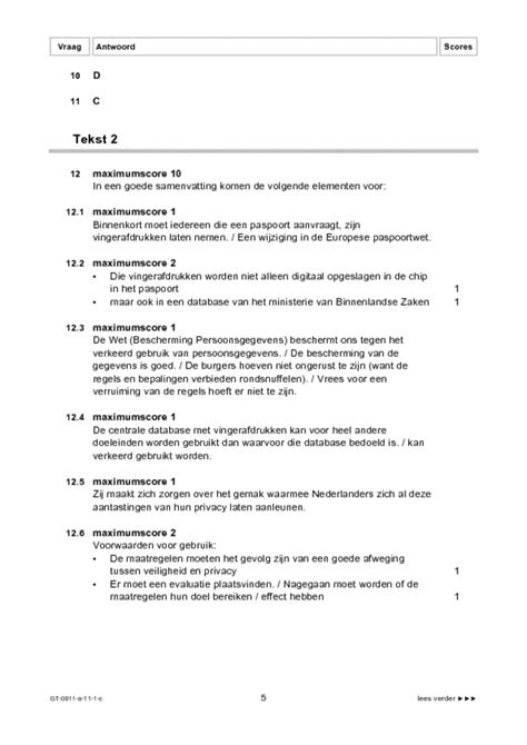 Examen Vmbo Gl En Tl Engels Antwoorden