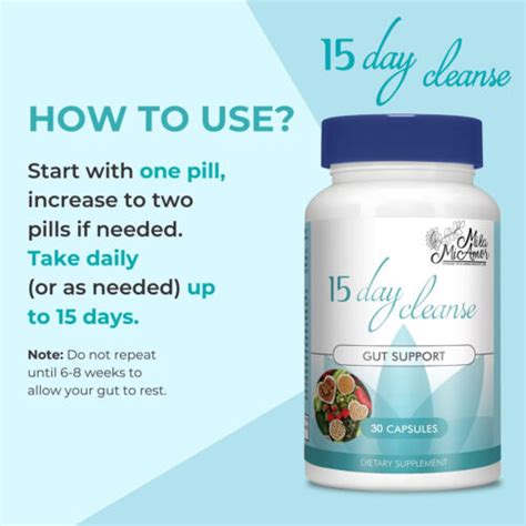 Milamiamor 15 Day Cleanse Gut Colon Support Detox Psyllium Husk