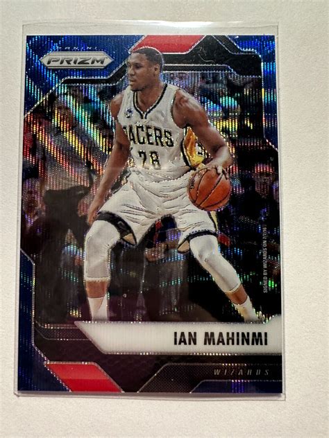 K43 921 2016 17 Panini Prizm Prizms Blue Wave 297 Ian Mahinmi 99