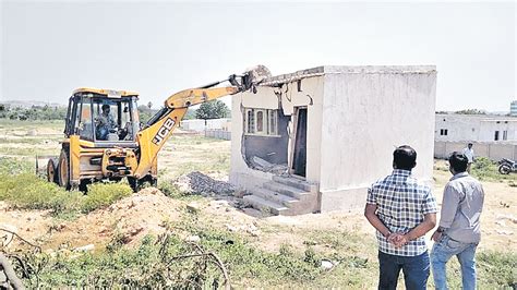 అక్రమ నిర్మాణాల కూల్చివేత Demolition Of Illegal Structures