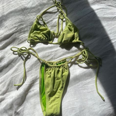 Bec And Bridge Green Bikini Size Never Worn Depop
