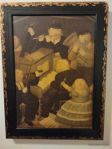 Vintage the Musicians by Fernando Botero Painting / Giclée on Canvass ...