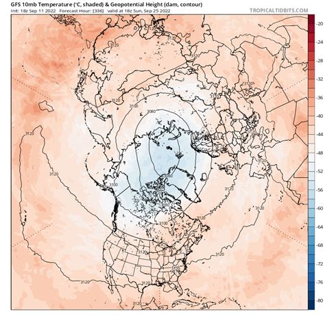 A polar vortex is now emerging over the North Pole and could impact the ...