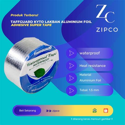 Jual Taffguard Kyto Lakban Aluminium Foil Adhesive Super Tape Shopee