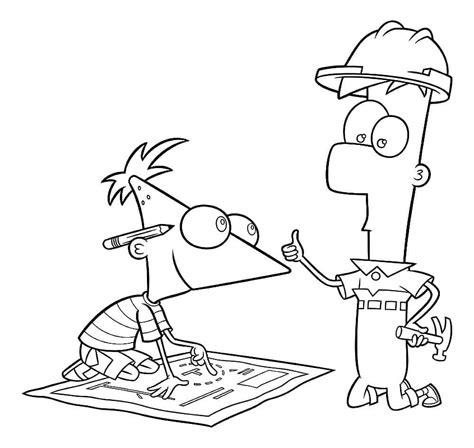 Desenhos De Phineas Ferb Para Colorir E Imprimir Colorironline