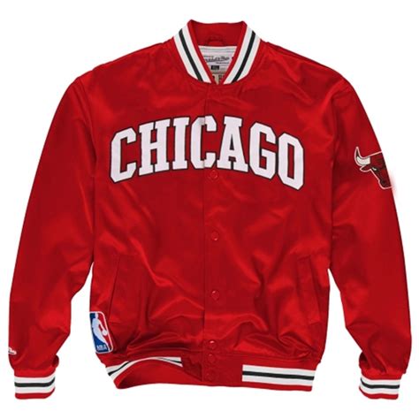 Mitchell And Ness Chicago Bulls Third Quarter Satin Button Up Jacket