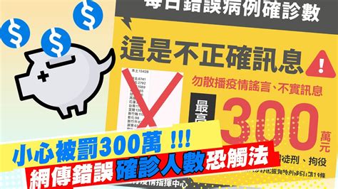 【每日必看】小心被罰300萬 網路流傳錯誤每日確診數 傳傳散布假訊息恐觸法｜北市累計4議員確診 市府派篩檢車赴議會pcr