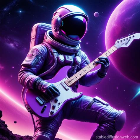 Electric Guitars In Space Prompts Stable Diffusion Online