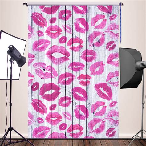 Hellodecor X Ft Photography Backdrops Valentine S Background Pink Lips