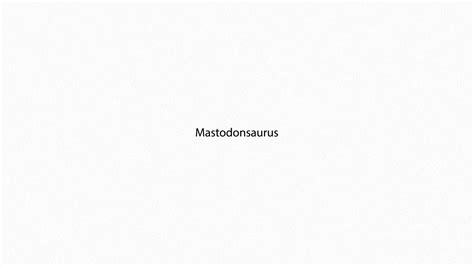 Mastodonsaurus PRONUNCIATION YouTube