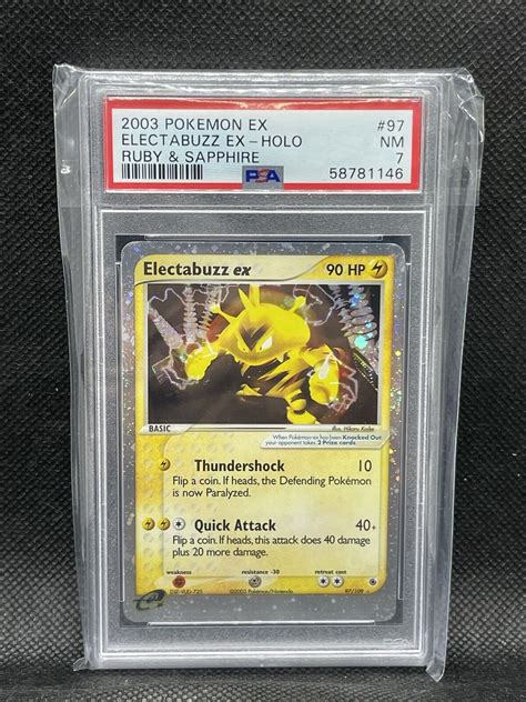 Pokemon Ex Electabuzz Ex Holo Ruby Sapphire Psa Nm Ebay