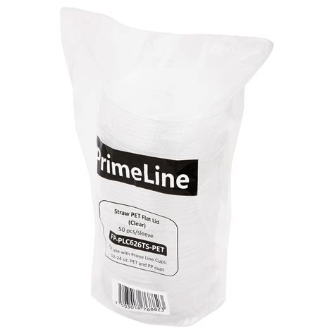 Tapa PET Prime Line Para Popote 12 24oz CODEBA