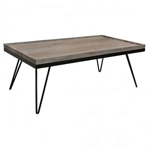 Wood Effect Coffee Table Antique Grey Fab Home Interiors