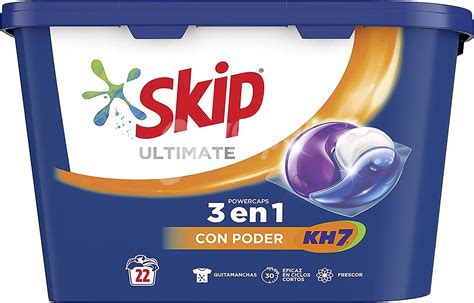 Skip Ultimate detergente máquina líquido 3 en 1 con poder Kh ápsulas 7