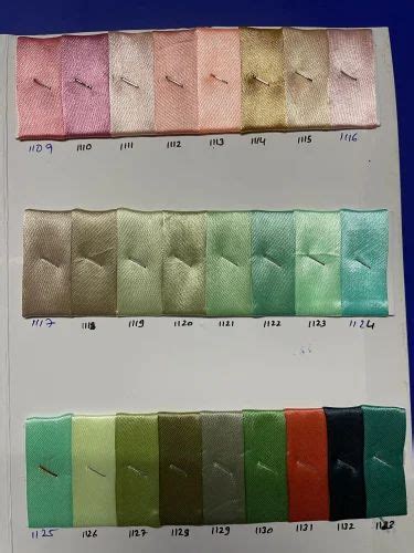 Plain Solids Polyester Satin Fabric Multicolour At Rs Meter In Surat