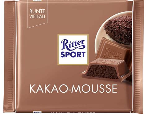 RITTER SPORT Kakao Mousse 100 g Alpen Vollmilchschokolade gefüllt mit