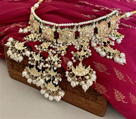 Alia Bhatt Inspiredbridal Jewelry Setmeenakarikundan Choker Necklace