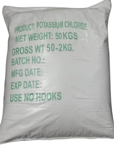 Kcl Potassium Chloride Powder For Laboratory Grade Standard