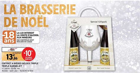 Promo Coffret Bi Res Belges Triple Triple Karmeliet Chez Intermarch