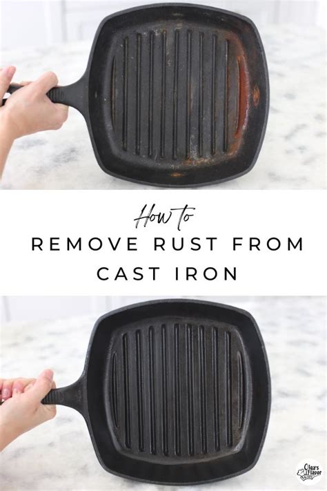 How To Remove Rust From Cast Iron - Olga's Flavor Factory