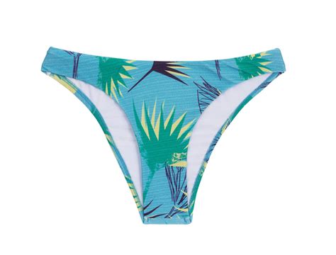 Hellblauer Bikini Tanga Gemustert Bottom Flower Geometric Cortinao Bikini BRASIL Shop