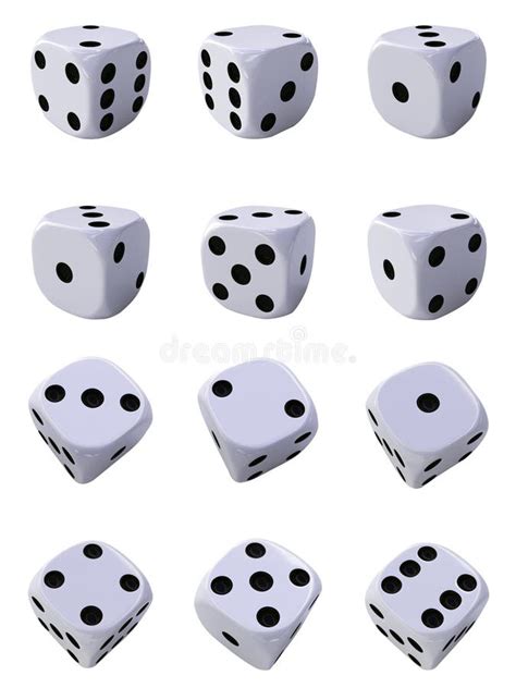 Game Dice Set Of Game Dice Isolated On White Background Dice In A