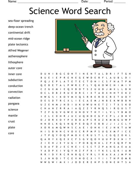 Science Word Search Wordmint