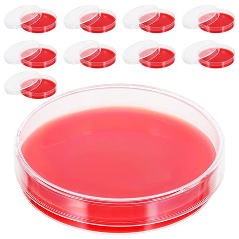 ULTECHNOVO Placas De Agar Con Sangre De 10 Uds Placas De Petri De