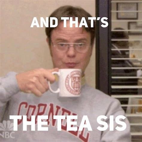 Dwight Schrute And Thats The Tea Sis Office Jokes The Office