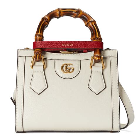 Gucci Diana Mini Tote Bag In Weiss ModeSens